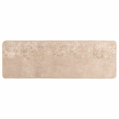 Rug Runner MARSA Beige 50 x 150 cm Polyester and PVC