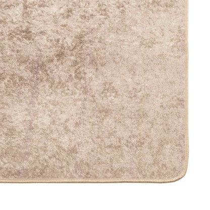 Rug Runner MARSA Beige 50 x 250 cm Polyester and PVC
