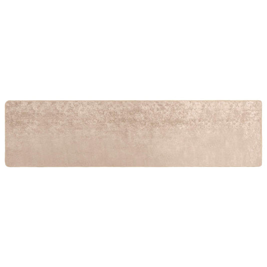 Rug Runner MARSA Beige 50 x 300 cm Polyester and PVC