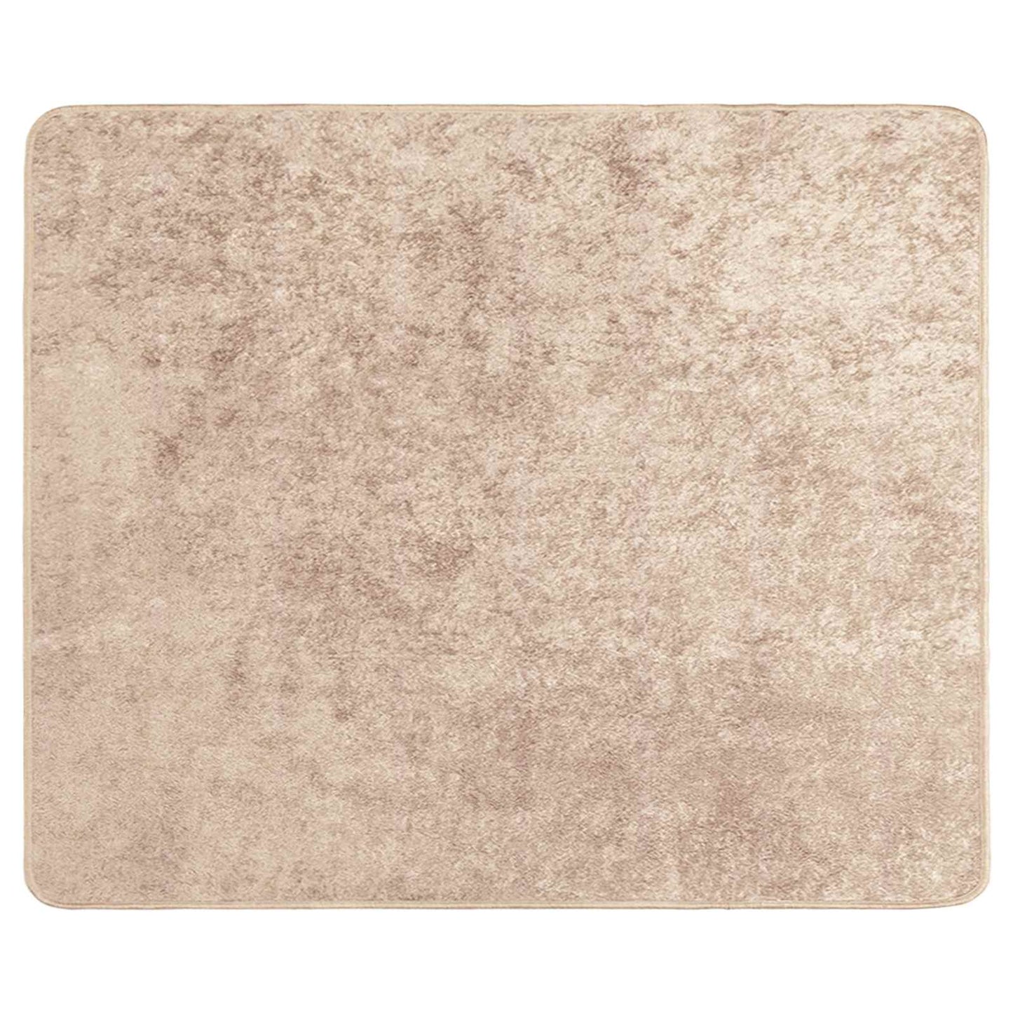 Rug Runner MARSA Beige 80 x 100 cm Polyester and PVC