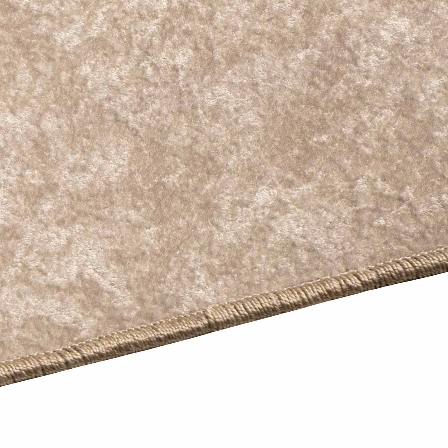 Rug Runner MARSA Beige 80 x 150 cm Polyester and PVC