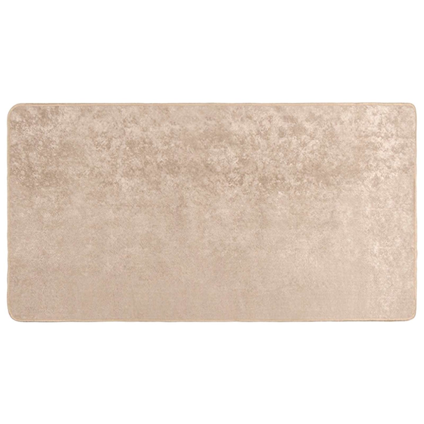 Rug Runner MARSA Beige 80 x 150 cm Polyester and PVC