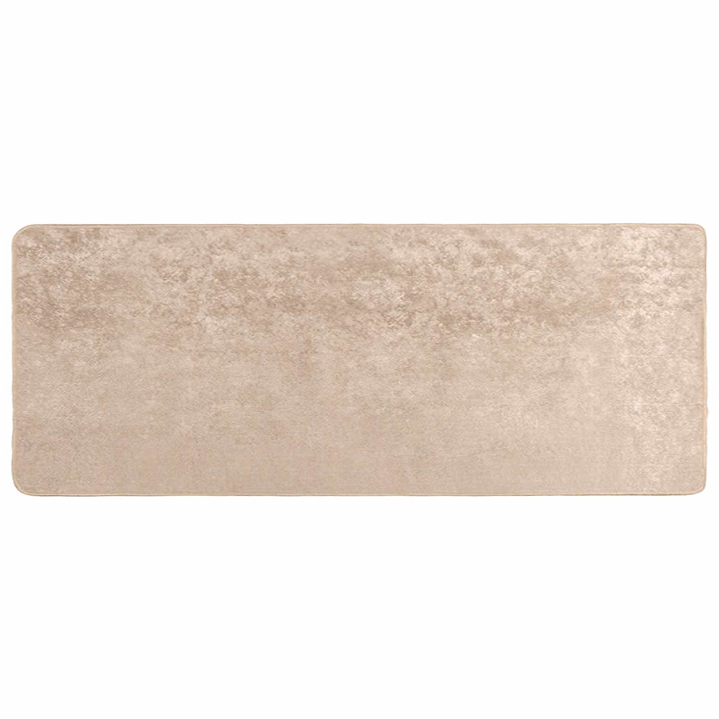 Rug Runner MARSA Beige 80 x 200 cm Polyester and PVC