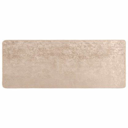Rug Runner MARSA Beige 80 x 200 cm Polyester and PVC