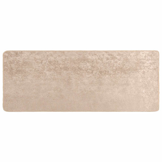 Rug Runner MARSA Beige 80 x 200 cm Polyester and PVC