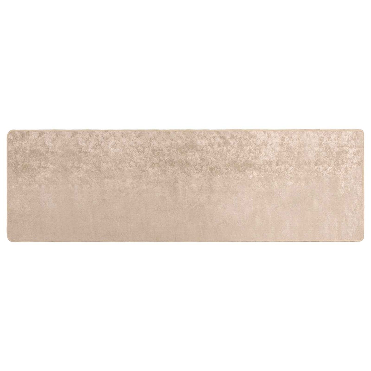 Rug Runner MARSA Beige 80 x 250 cm Polyester and PVC