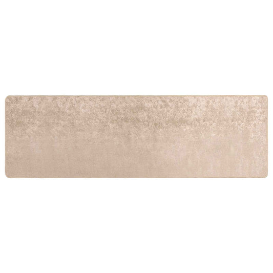 Rug Runner MARSA Beige 80 x 250 cm Polyester and PVC