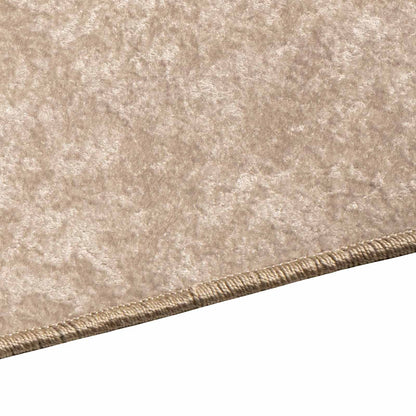 Rug Runner MARSA Beige 80 x 300 cm Polyester and PVC