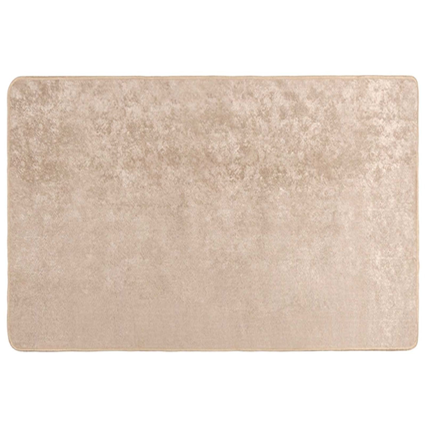 Rug Runner MARSA Beige 100 x 150 cm Polyester and PVC