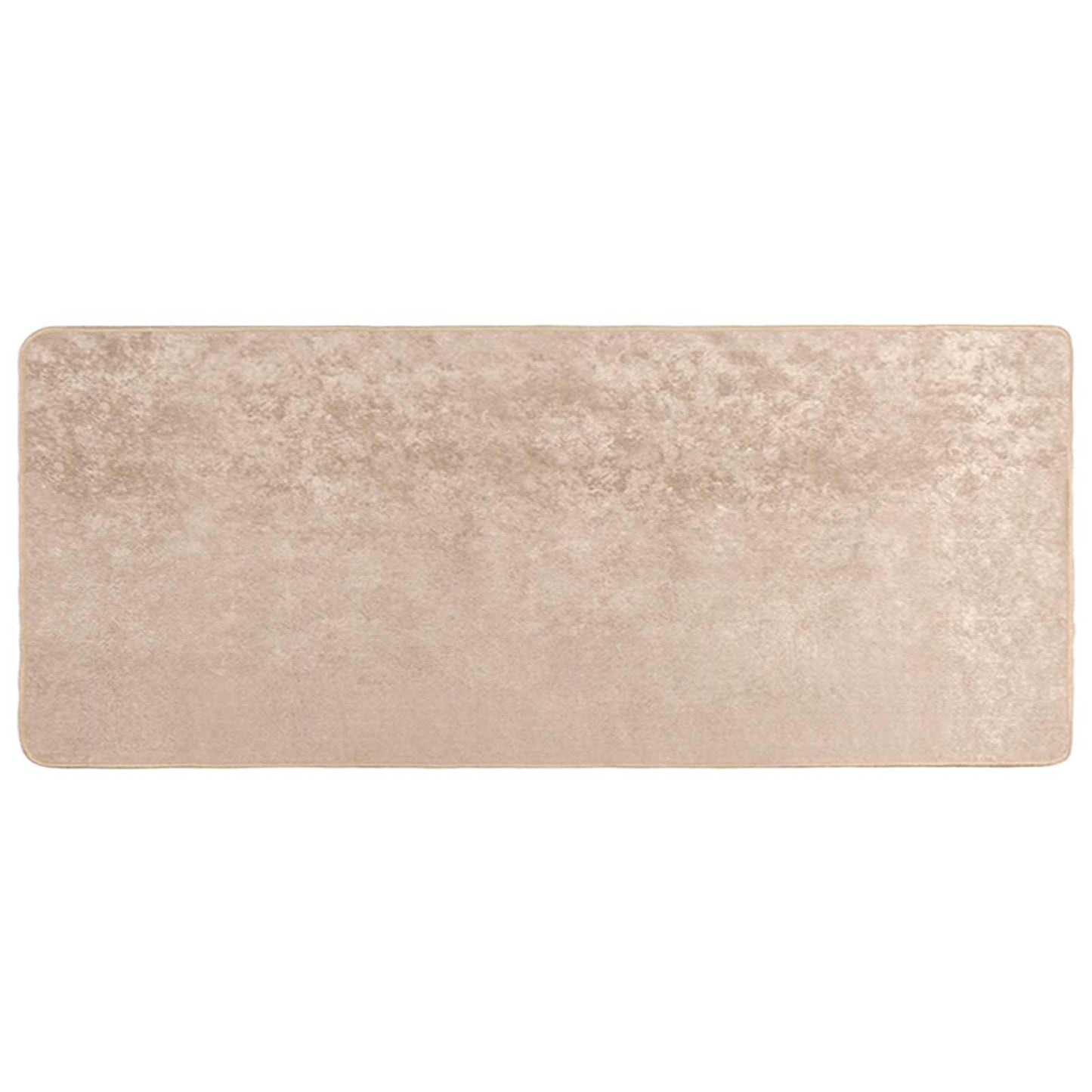 Rug Runner MARSA Beige 100 x 200 cm Polyester and PVC