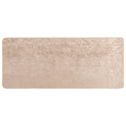 Rug Runner MARSA Beige 100 x 200 cm Polyester and PVC