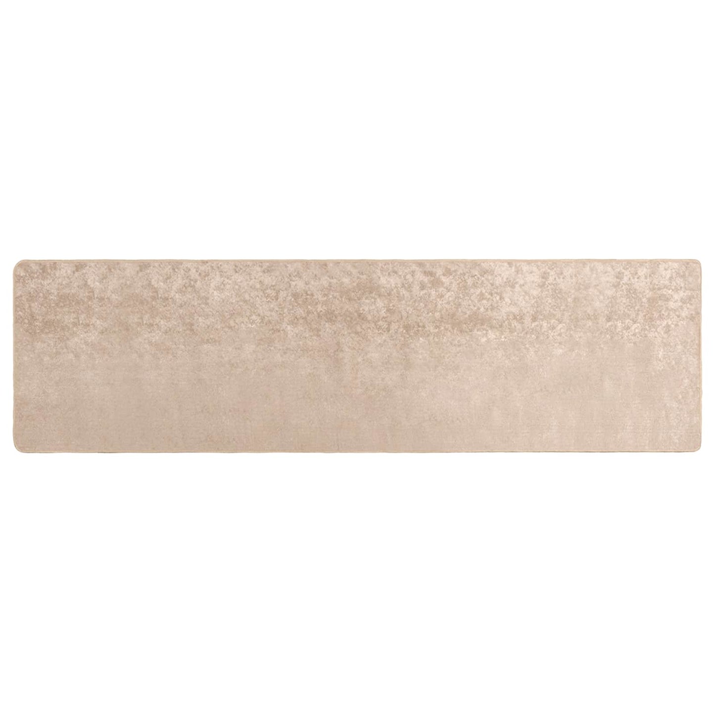 Rug Runner MARSA Beige 100 x 400 cm Polyester and PVC