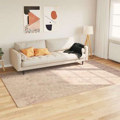 Rug Runner MARSA Beige 150 x 230 cm Polyester and PVC