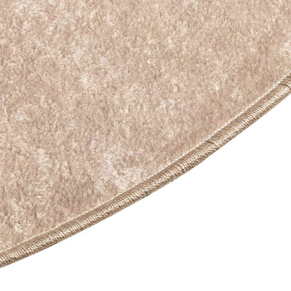 Rug Runner MARSA Beige 120 x 120 cm Polyester and PVC