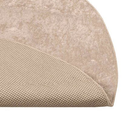 Rug Runner MARSA Beige 120 x 120 cm Polyester and PVC