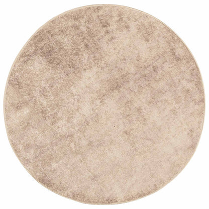 Rug Runner MARSA Beige 120 x 120 cm Polyester and PVC