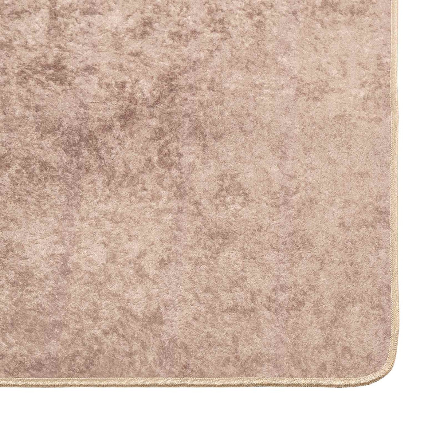 Rug Runner MARSA Sand 80 x 100 cm Polyester and PVC