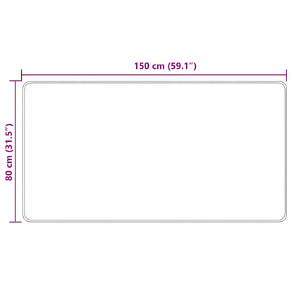 Rug Runner MARSA Sand 80 x 150 cm Polyester and PVC