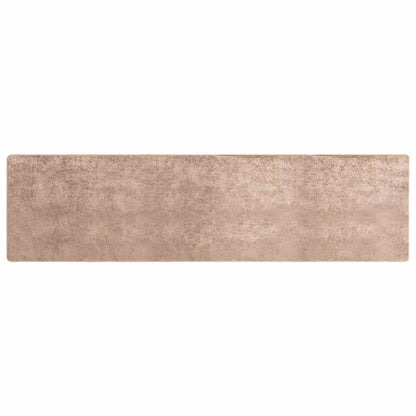 Rug Runner MARSA Sand 80 x 300 cm Polyester and PVC