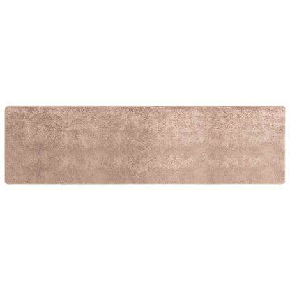 Rug Runner MARSA Sand 80 x 350 cm Polyester and PVC