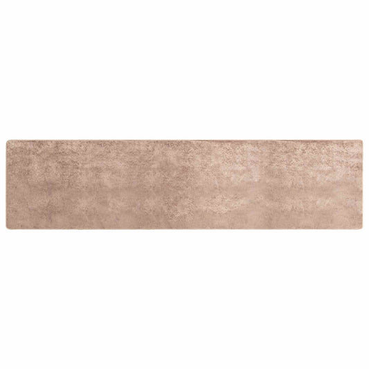 Rug Runner MARSA Sand 80 x 400 cm Polyester and PVC