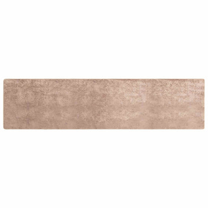 Rug Runner MARSA Sand 80 x 450 cm Polyester and PVC