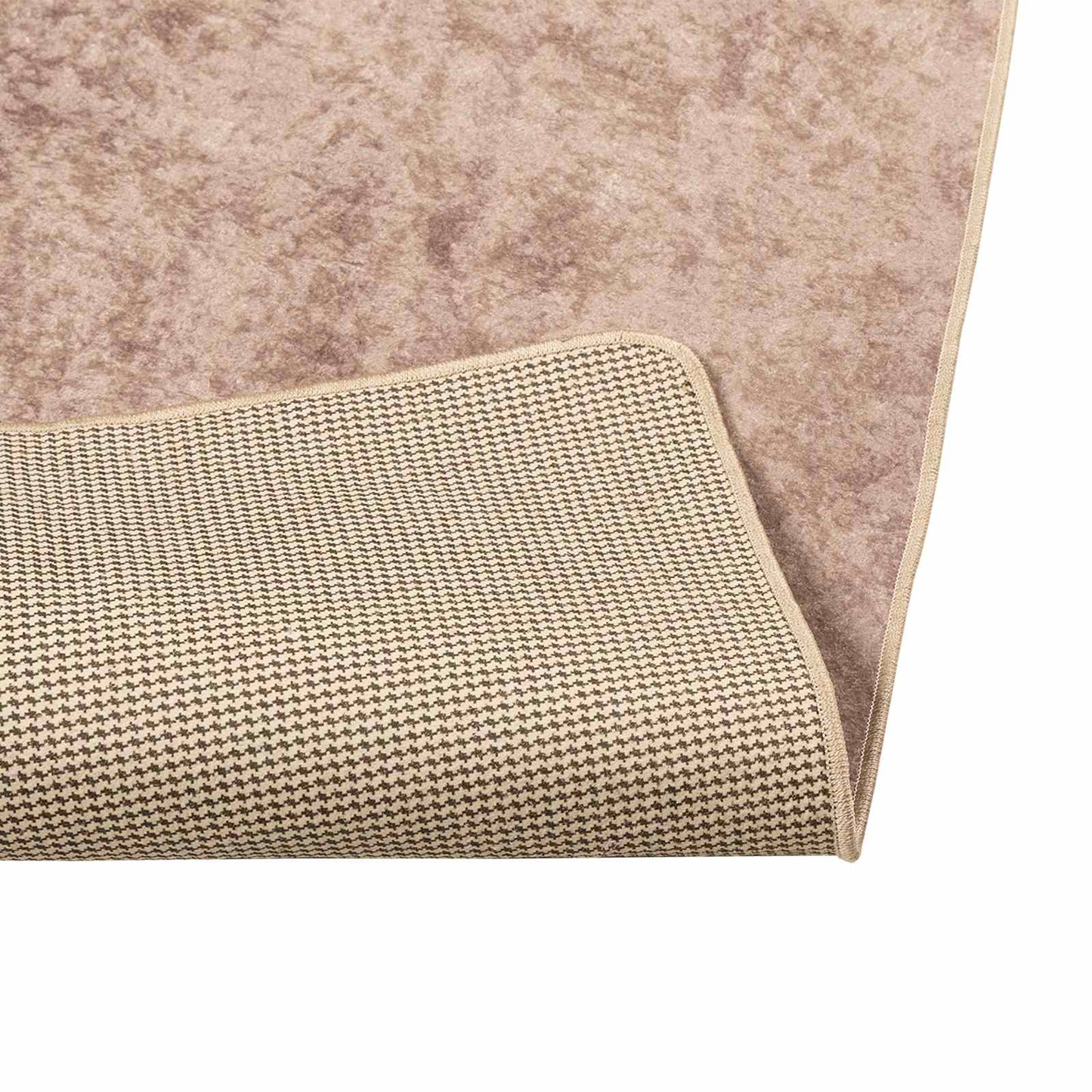 Rug Runner MARSA Sand 100 x 100 cm Polyester and PVC