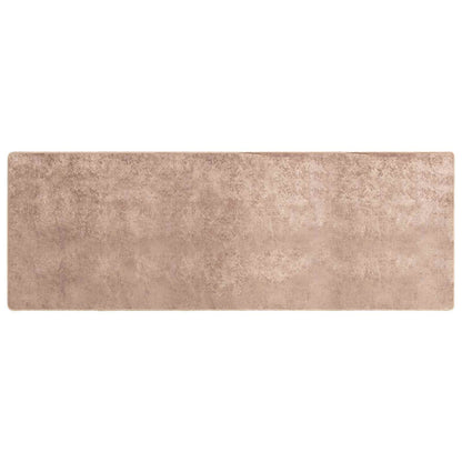Rug Runner MARSA Sand 100 x 250 cm Polyester and PVC
