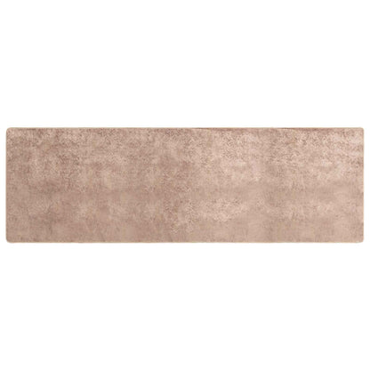 Rug Runner MARSA Sand 100 x 300 cm Polyester and PVC