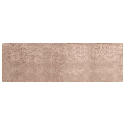 Rug Runner MARSA Sand 100 x 300 cm Polyester and PVC