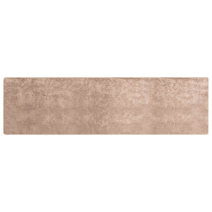 Rug Runner MARSA Sand 100 x 400 cm Polyester and PVC