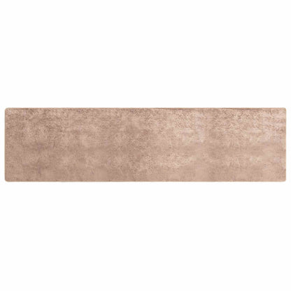 Rug Runner MARSA Sand 100 x 450 cm Polyester and PVC