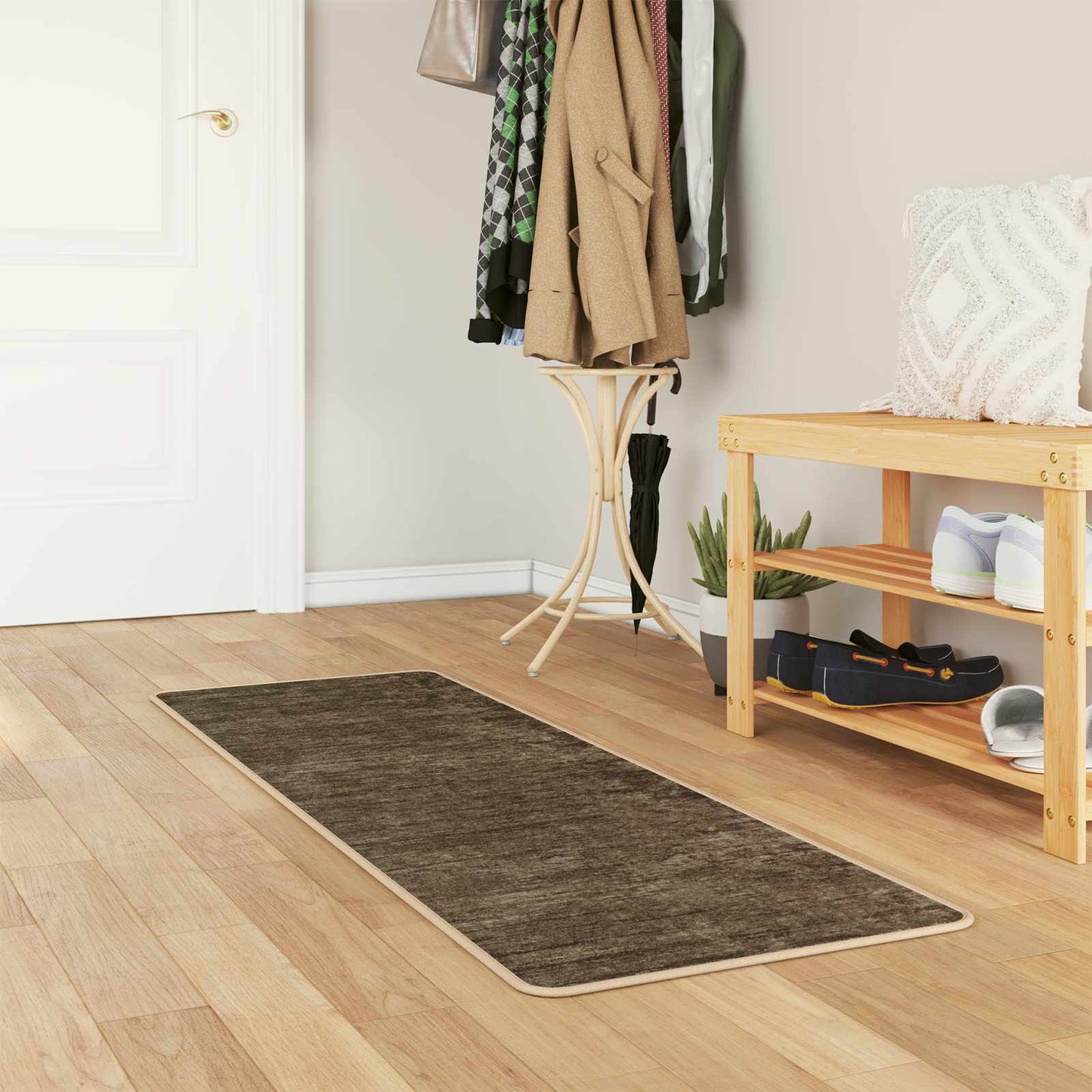 Rug Runner MARSA Forest Green 50 x 150 cm Polyester and PVC
