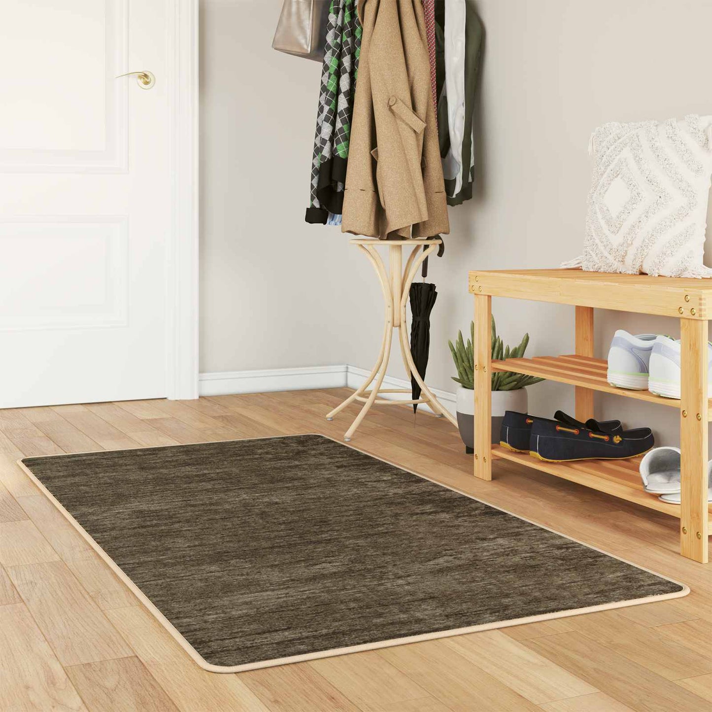 Rug Runner MARSA Forest Green 80 x 100 cm Polyester and PVC