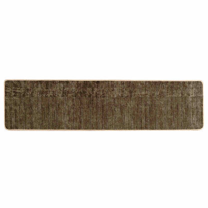 Rug Runner MARSA Forest Green 80 x 300 cm Polyester and PVC