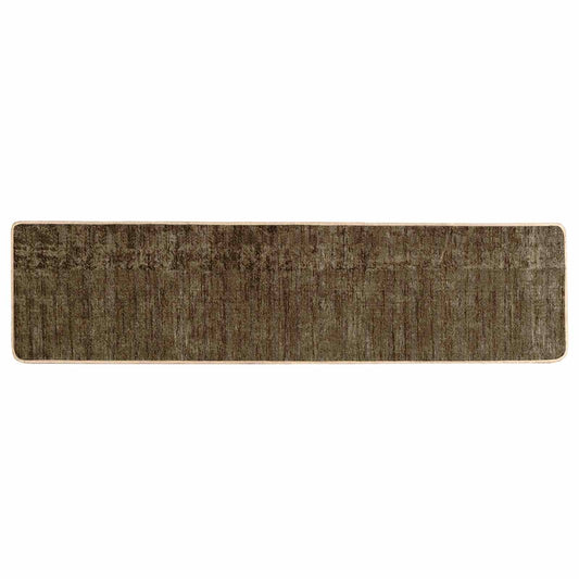 Rug Runner MARSA Forest Green 80 x 300 cm Polyester and PVC