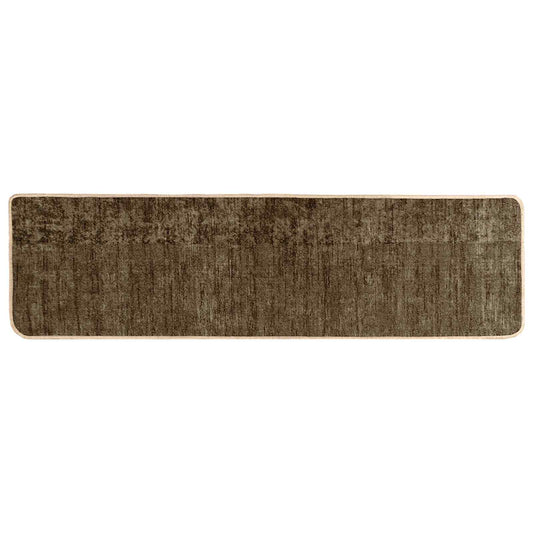Rug Runner MARSA Forest Green 100 x 400 cm Polyester and PVC
