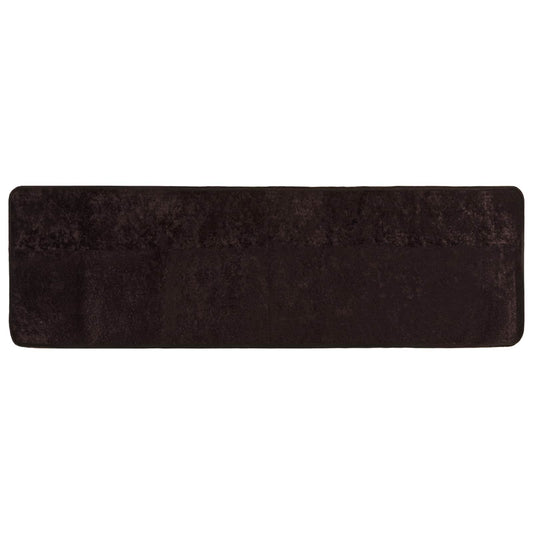 Rug Runner MARSA Anthracite 80 x 250 cm Polyester and PVC