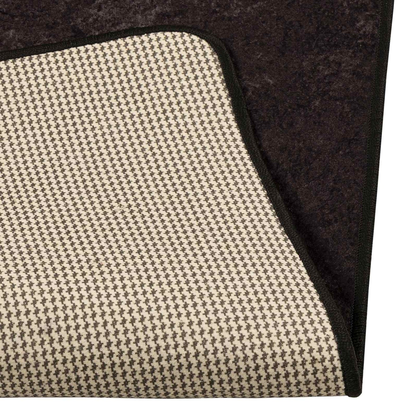 Rug Runner MARSA Anthracite 100 x 350 cm Polyester and PVC