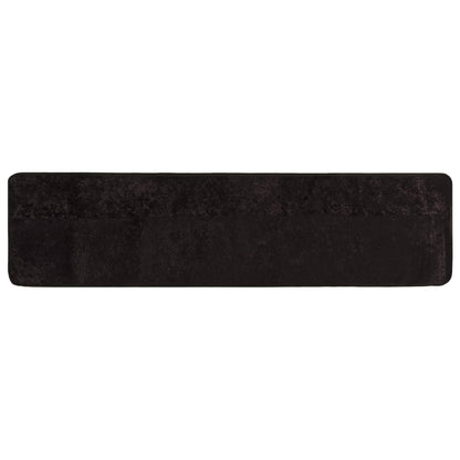 Rug Runner MARSA Anthracite 100 x 450 cm Polyester and PVC