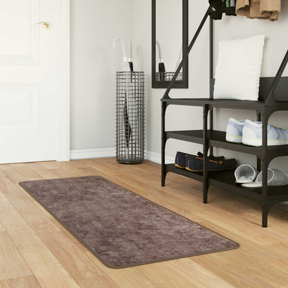 Rug Runner MARSA Grey 50 x 100 cm Polyester and PVC