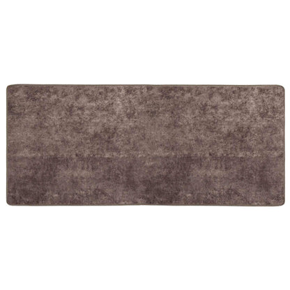 Rug Runner MARSA Grey 50 x 100 cm Polyester and PVC