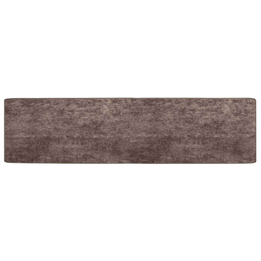 Rug Runner MARSA Grey 50 x 200 cm Polyester and PVC