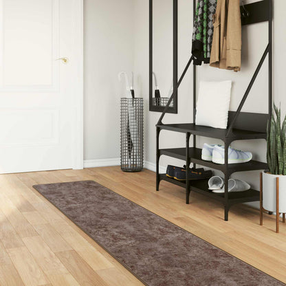 Rug Runner MARSA Grey 50 x 450 cm Polyester and PVC