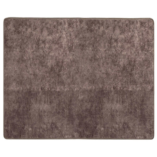 Rug Runner MARSA Grey 80 x 100 cm Polyester and PVC