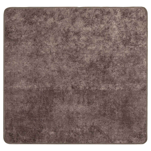 Rug Runner MARSA Grey 100 x 100 cm Polyester and PVC