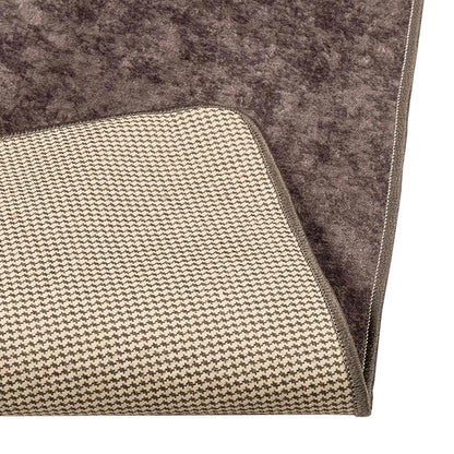 Rug Runner MARSA Grey 100 x 150 cm Polyester and PVC