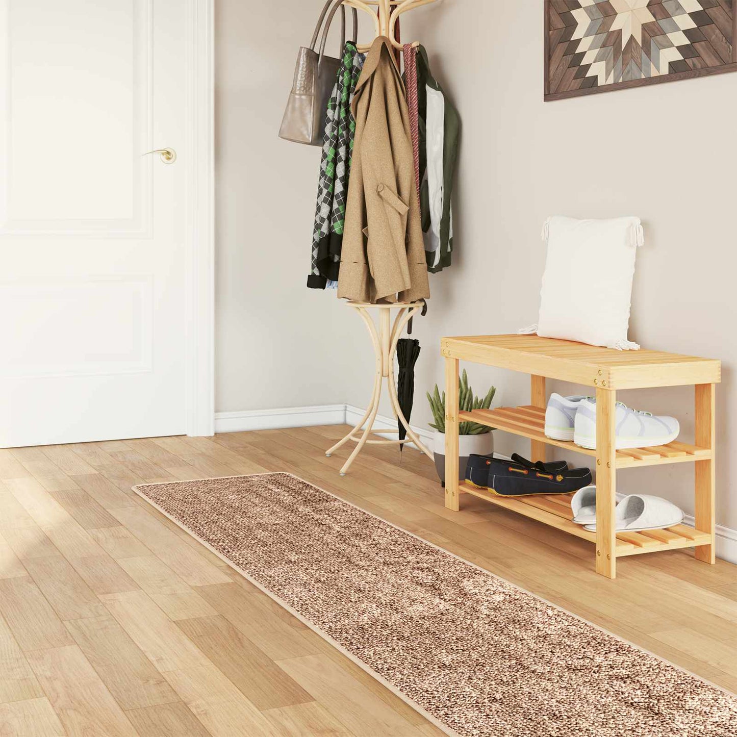 Rug Runner MARSA Yellow 50 x 450 cm Polyester and PVC