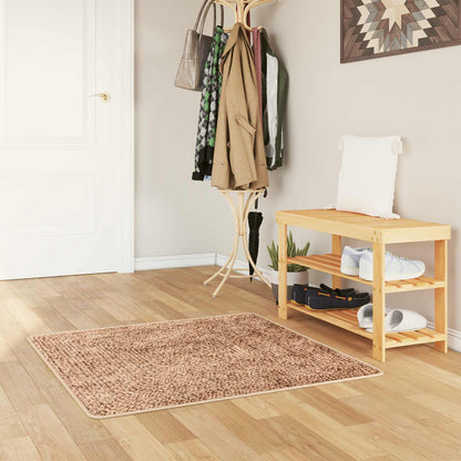 Rug Runner MARSA Yellow 100 x 100 cm Polyester and PVC