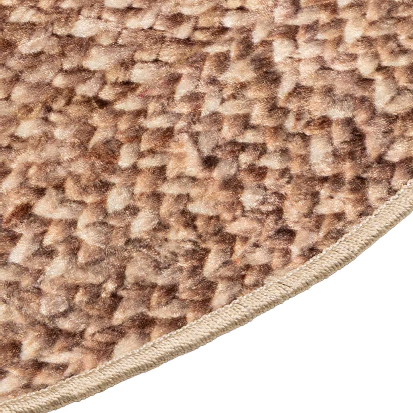 Rug Runner MARSA Yellow 120 x 120 cm Polyester and PVC